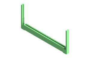 337-033-500-168 - EDAC Card Edge Connector